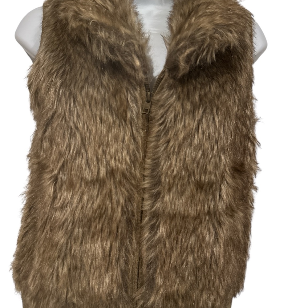 Arizona Jean Company Brown Faux Fur Vest